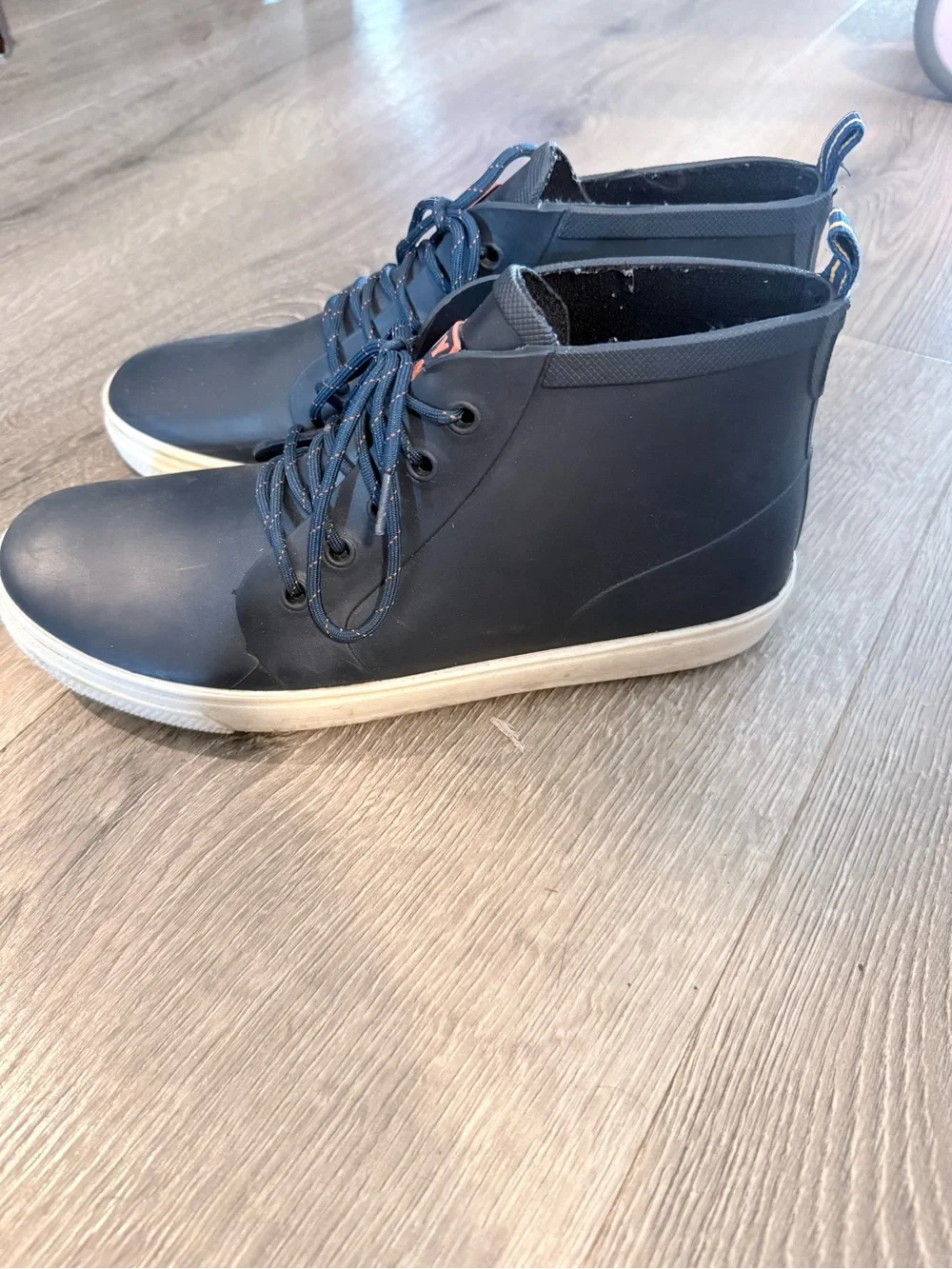 Men's Navy High-Top Casual Sneakers